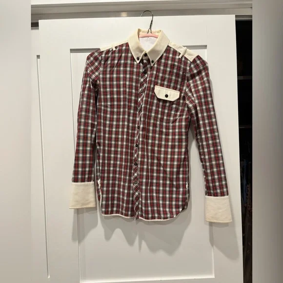 Balenciaga Fall 2007 Runway Plaid Button Up Shirt - Picture 2 of 8